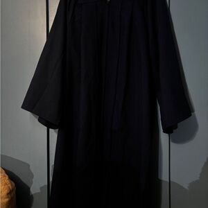 Classic Navy Blue Graduation Gown